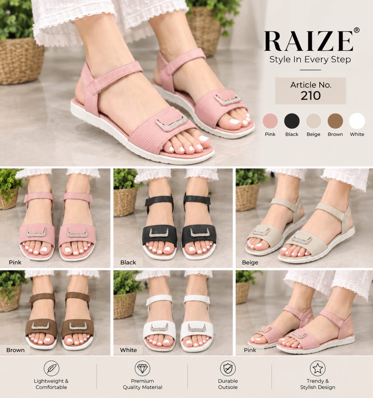 Article 210 | Medicated Flat Sandal